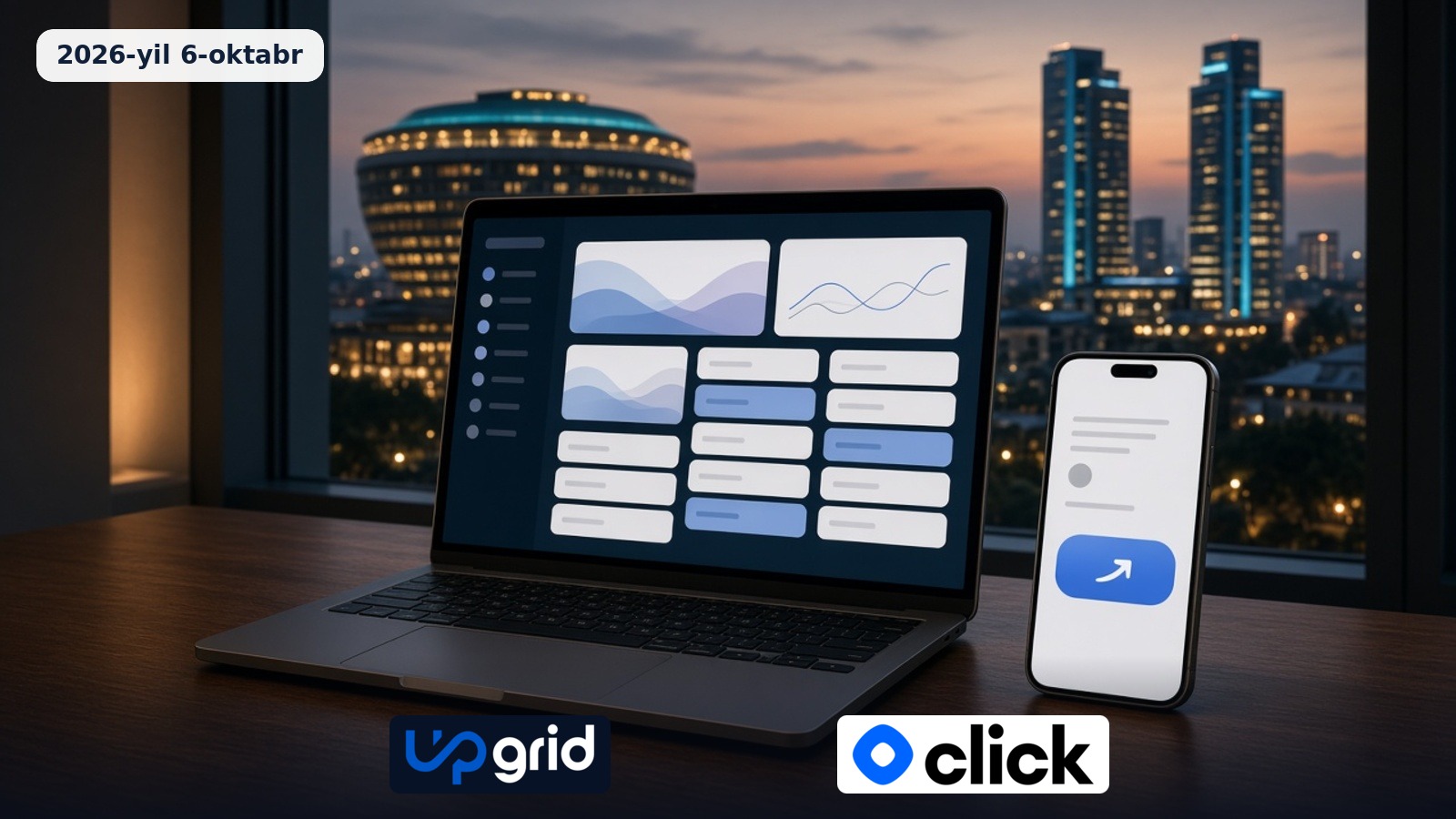 UpGrid CRM endi Click orqali toʻlanadi